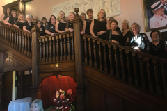 On the stairs at Main Hall Reaseheath