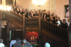 Here we are on the beautiful staircase a Reaseheath